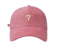 Primavera/Big Head Soft Top 7 Digital Solid Tongue Hat Baseball Hat Snapback Cap Black Cowboys, Rosa., Talla única