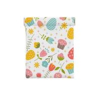 Primavera De Pascua con Flores Y Huevos, Squeeze Top Wallet Bolsa de Almacenamiento para Mujer Monedero pequeño Bolsa de Cambio