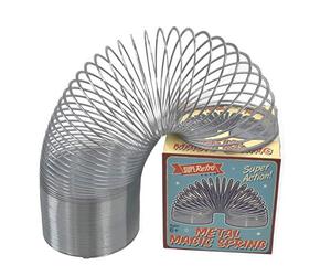 Primavera mágica grande de arco iris 13.5 cmx13.5 cm Slinky Coil divertido juguete elástico rebotante ideal para todos los niños, premios, perfecto como juguetes sensoriales para niños autistas
