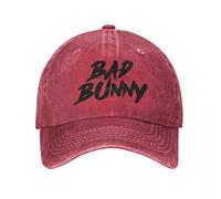 Primavera Otoño Hombres Bad Bunny Gorra de béisbol Sombreros de Moda Viajes al Aire Libre Sombreros Lavados