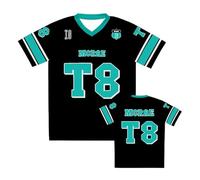 Primavera Verano Ropa Deportiva para Hombres Y Mujeres Tate McRae T8 Camisetas De Fútbol Impresión 3D Camisetas De Secado Rápido Tops (Sky Blue,XS)