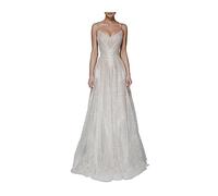 Primavera y Novedad de Verano, Falda Larga for Mujer, Vestido sin Mangas Bordado con Tirantes Sexy Europeo y Americano, Vestido de Noche for trapear (Color : Apricot, Size : M)