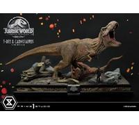 Prime 1 Studio Jurassic World: Fallen Kingdom - Figura decorativa (1/15 T-Rex & Carnotaurus, 90 cm)