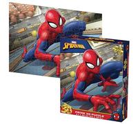 Prime 3D Puzzle lenticular Marvel Spiderman 500 Piezas, Multicolor