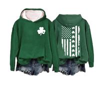 Prime Deals of The Day Today Only Gefuetterter Hoodie Damen Business Pullover Elegant Frauen Hoodie Schwarz Teenager Streifen Pullover Damen Hoodie mit Reissverschluss Damen Beige, #4-verde, 3XL