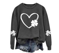 Prime Deals of The Day Today Only Gefuetterter Hoodie Damen Business Pullover Elegant Frauen Hoodie Schwarz Teenager Streifen Pullover Damen Hoodie mit Reissverschluss Damen Beige, #1-gris oscuro, L