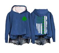 Prime Deals of The Day Today Only Gefuetterter Hoodie Damen Business Pullover Elegant Frauen Hoodie Schwarz Teenager Streifen Pullover Damen Hoodie mit Reissverschluss Damen Beige, #4-azul, L