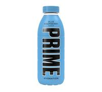 PRIME HYDRATION Blue Raspberry, Bebidas deportivas, Electrolitos mejorados para reponer líquidos, 250 mg de BCAA, vitaminas B, antioxidantes, bajo contenido en azúcar, 500 ml