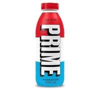PRIME Hydration Ice Pop, bebidas deportivas, con electrolitos mejorados para una hidratación óptima, 250 mg de BCAA, vitamina B, antioxidantes, bajo contenido en azúcar, 500 ml