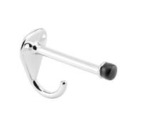 Prime-Line 656-6626-T Hook and Bumper 3-1/8 In. Projection Cast Zamak Construction Chrome Plated Finish (Single Pack)