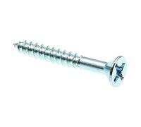 Prime-Line 9035679 Tornillo para Madera, Cabeza Plana, #10 x 1-1/2 Pulgadas, Acero Chapado en Zinc, Paquete de 100