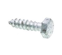 Prime-Line 9054890 Lag perno en forma de tornillo, cabeza hexagonal, 1/4 en x 1 en, acero galvanizado, 100 unidades)