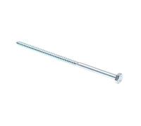 Prime-Line 9055420 Tornillo de retención, Cabeza Hexagonal, 1/4 x 6 Pulgadas, Acero Chapado en Zinc, Paquete de 50