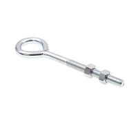 PRIME-LINE 9066858 Perno de ojo con tuerca, 3/8 "-16 x 6", acero chapado en zinc, paquete de 20, 6 pulgadas