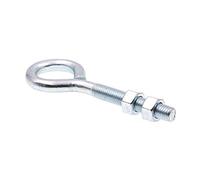 PRIME-LINE 9066972 Perno de ojo con tuerca, 1/2 en 13 x 6, acero chapado en zinc, paquete de 10, 6 pulgadas
