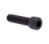 Prime-Line 9178372 - Tornillo de cabeza de zócalo (hexagonal, 1/4 de pulgada, 28 x 1 pulgada, acero recubierto de óxido negro, 10 unidades, 2,54 cm)