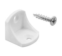 Prime-Line EP 16078 Shelf Bracing 3/16 In. Plastic Construction White with Fasteners (2 Pack)