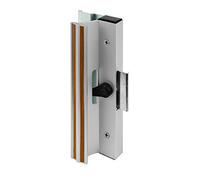 PRIME-LINE MP1005 manijas de Puerta corredera de Cristal, Estilo Abrazadera, Montaje en Superficie, Aluminio, Negro, 1 Juego