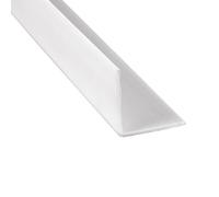 Prime-Line MP10069 Escudo de Esquina, 2-3/8 Pulgadas. x 48 Pulgadas, construcción de Vinilo, Blanco, Paquete de 6