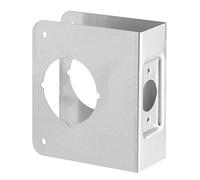 Prime-Line MP10852 Lock and Door Reinforcer, 2-1/8 In. x 2-3/8 In. x 1-3/8 In., Stainless Steel (Single Pack)
