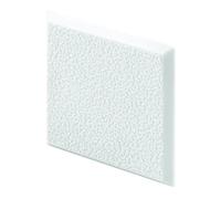 Prime-Line MP10866 - Protector de Pared, Cuadrados de 2 x 2 Pulgadas, Vinilo rígido, Blanco, Texturizado, Parte Trasera Adhesiva, se Puede Pintar, Paquete de 5
