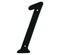PRIME-LINE MP4111 - Número de dirección de casa, 4 pulgadas, acabado negro, zinc fundido a presión, 1, paquete de 2