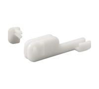 Prime-Line MP6090 Shower Door Bottom Guide 2 In. Reach Nylon Construction Bottom Mount (2 Pack)