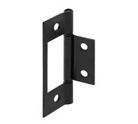 Prime-Line N 72738 Puerta plegable sin mortaja, negro mate (paquete de 2)