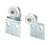 PRIME-LINE N 7533 - Kit de rodillos para puerta corredera de armario, 3/4 pulgadas. Diámetro de la rueda, borde convexo (redondo), plástico, construcción de acero estampado, incluye 3/8 pulgadas y 1/2