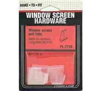 Prime-Line Paquete de 6 lengüetas de plástico con canal estriado, color blanco