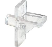 Prime-Line - Paquete de 8 Soportes para estantes U 10136 de 6,35 mm, plástico Transparente
