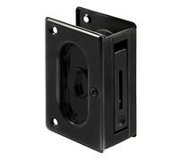 Prime-Line Productos N 7368 Cerradura de privacidad para puerta de bolsillo con tirador, 3-3/4 pulgadas, bronce clásico por Prime-Line Products