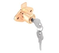 Prime-Line productos U 9947 cajón & armario Lock, 7/8 en. Diámetro exterior, fundido, bañado en latón