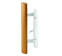 Prime-Line Products C 1208 Patio puerta interior Pull & Latch, 3 - 15/16 en., fundido con madera Pull, Color blanco, Pack de 1