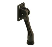 Prime-Line Products J 4538 - Tope de puerta, abatible, 4 agujeros, acabado en bronce H.D. fundido a presión