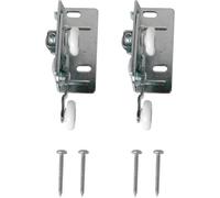 Prime-Line Products N 6530 doble bolsillo para puerta rodillo, montaje superior, (Pack de 2)