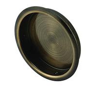 Prime-Line Products N 6766 de puerta tirador, 1 - 3/4-inch redondo, chapado en Latón envejecido, (Pack de 2)