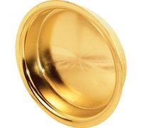 Prime-Line Products N 7136 (redondo armario puerta Tire, con pulsador, de latón, (Pack de 2)