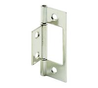 Prime-Line Products N 7273 Bi-fold puerta bisagra, 3 en., acero, chapado en níquel, non-mortise (Pack de 2)