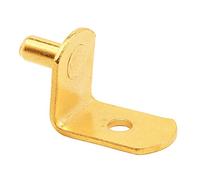 Prime-Line Products U 10170 Juego de con Soporte para estantería, 5 mm, de metal chapado en Latón