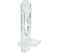 Prime-Line U 11301 Self-Locking Shelf Support Pegs 5mm. Peg x 3/4 In. Shelf Plastic (4 Pack) Clear