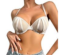 Prime of Day 2025 Sujetador Tirantes Anchos con Almohadillas De Nina 11 Anos Sujetadores Talla 110 Copa D LenceríA Sexy Dama Vest Bras For Women UK Conjunto Ropa Interior Mujer Negro Espalda Al