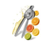 Prime Selection Exprimidor de limones de acero inoxidable de 7 cm, resistente a la corrosión, exprimidor de zumos, salud, apto para lavavajillas, ergonómico, ideal para cocina, cócteles y cocina