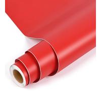 Prime Vinyl Lámina de vinilo autoadhesivo rojo mate, 30 cm x 305 cm, resistente al agua, PVC, rollo para Silhouette Cameo y otras máquinas de corte