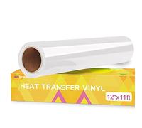 Prime Vinyl Vinilo Textil para Corte de Alta Flexibilidad, Rollo de 30.5 cm x 3.36 m, Compatible con Cortadoras Plotter - Ideal para Personalizar Ropa, Gorras y Prendas (Blanco)