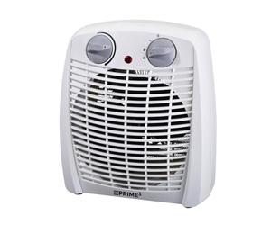PRIME3 SFH11 Ventilador Pequeño Calefacción de 1000/2000 W Regulación con Mando Termostático