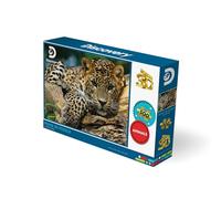PRIME3D Leopard Discovery Animal Planet Rompecabezas lenticular 3D, 24 x 18 pulgadas, 500 piezas