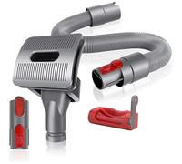 Primega Cepillo de aspiradora para Perro y Gato - Herramienta de aseo para Dyson V11 V10 V8 V7 - Herramienta de aseo + Manguera de extensión flexible + adaptador convertidor + gatillo