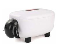 PRIMEGA Creative Sheep Tissue Box Home Living Room - Caja de almacenamiento de escritorio simple, color negro