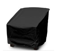 PRIMEGA Funda para silla de jardín, funda antipolvo para silla de interior (negro 64 x 64 x 70/120 cm), para protección de muebles interiores y exteriores